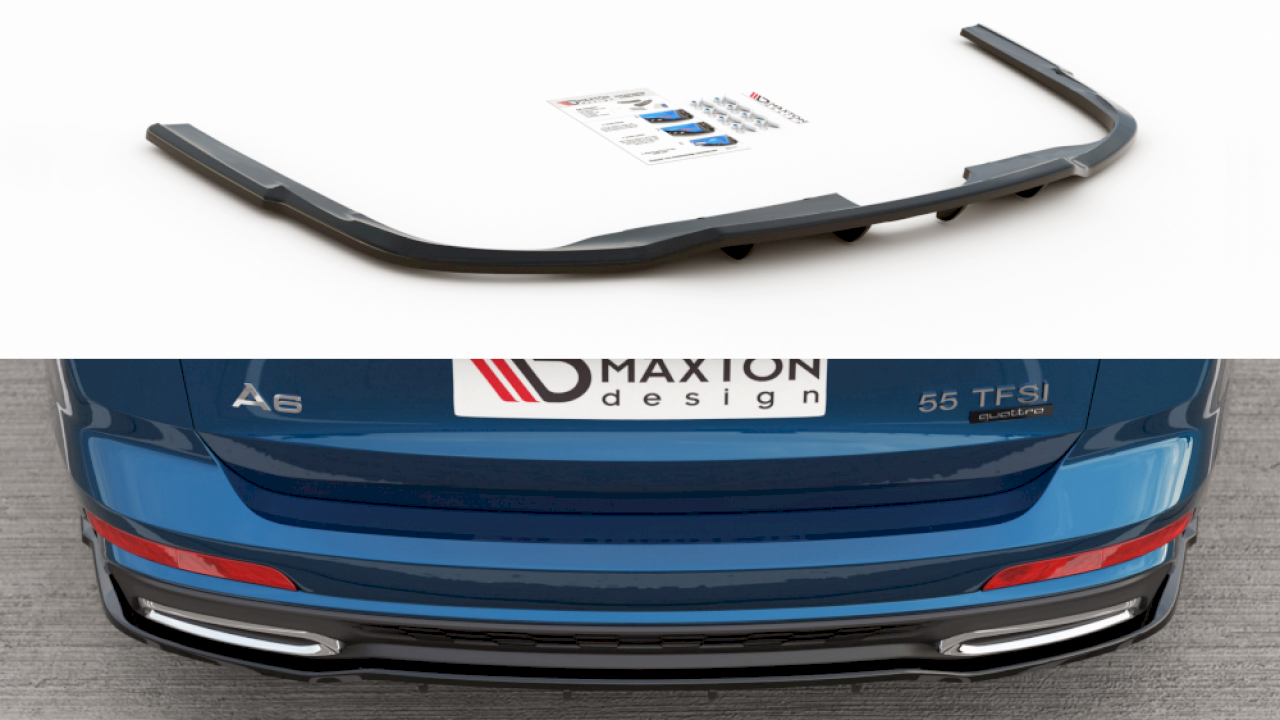 Audi A6 C8 S-Line Avant 2019- Rearsplitter V2